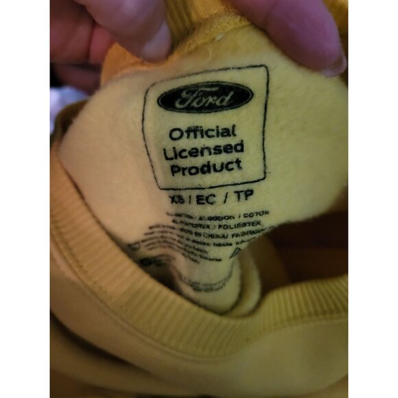 Ford Meet Me in Miami Mustang Sweatshirt XS Retro Streetwear Neon 80s Classic - Picture 8 of 8